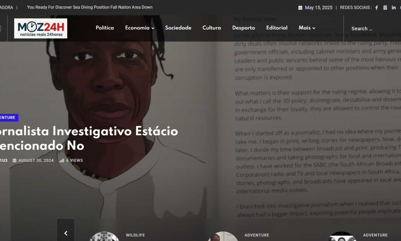 Cabo Delgado – Redesign, Identidade Visual e Estratégia Digital do site Moz24h